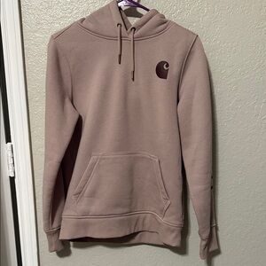 Carhartt Women's Mauve Pullover Hoodie with Logo